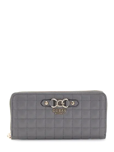 Carteira Grande Nadira acolchoada Cinzenta