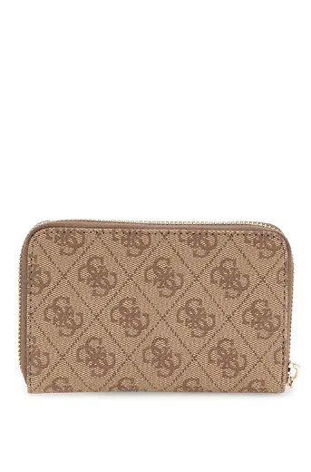 Carteira Média Laurel 4G logo Castanha