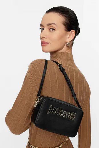 Mala de Ombro Logo Preta