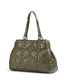 Mala de Ombro Nappa Pu Quilted Verde - Just Cavalli | Mala de Ombro Nappa Pu Quilted Verde | Misscath