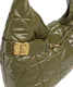 Mala de Ombro Hobo Nappa Pu Quilted Verde - Just Cavalli | Mala de Ombro Hobo Nappa Pu Quilted Verde | Misscath