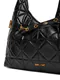 Mala de Ombro Hobo Nappa Pu Quilted Preta - Just Cavalli | Mala de Ombro Hobo Nappa Pu Quilted Preta | Misscath