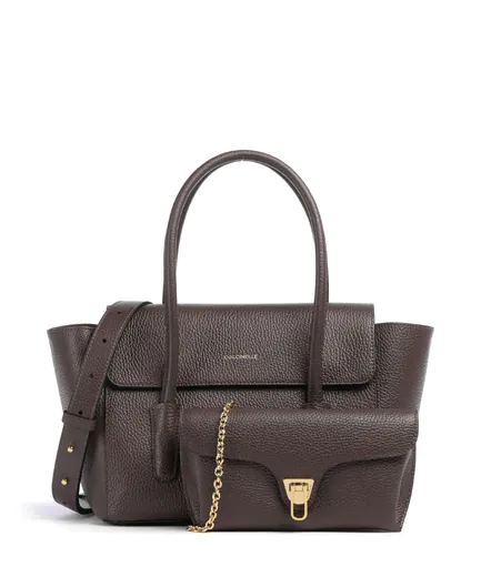 Mala de Mão Double Beat Castanho-escuro