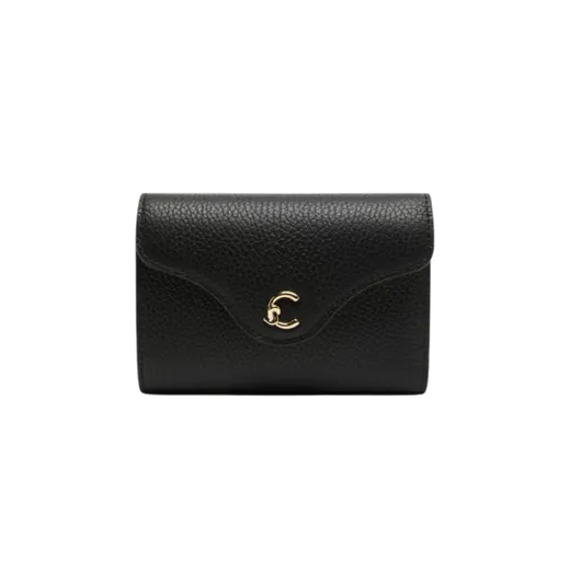 Carteira em pele C-Me Preta