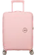 Mala de Cabine 55cm Expansível Cor de Rosa Pastel