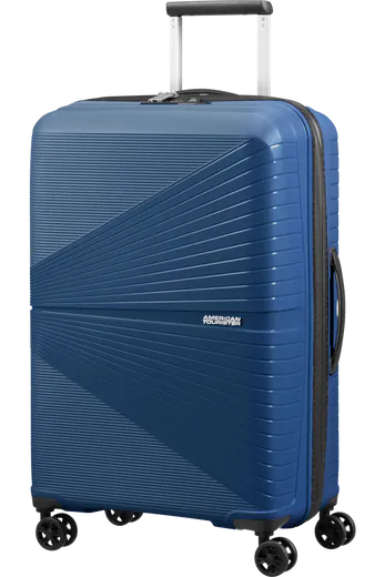 Mala de Viagem Superleve Média 67cm 4 Rodas Azul Marinho