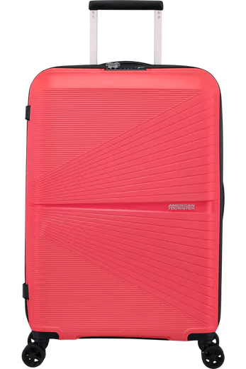 Mala de Viagem Superleve Média 67cm c/ 4 Rodas Rosa