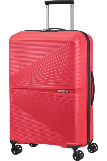 Mala de Viagem Superleve Média 67cm c/ 4 Rodas Rosa