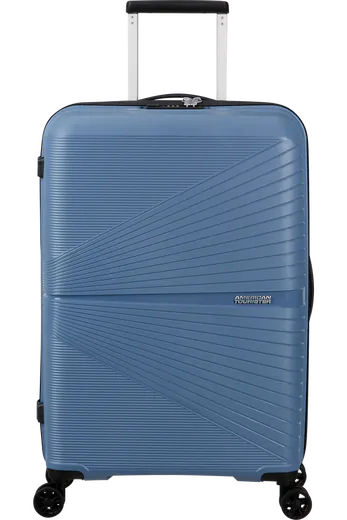 Mala de Viagem Superleve Média 67cm 4 Rodas Azul-Coroa