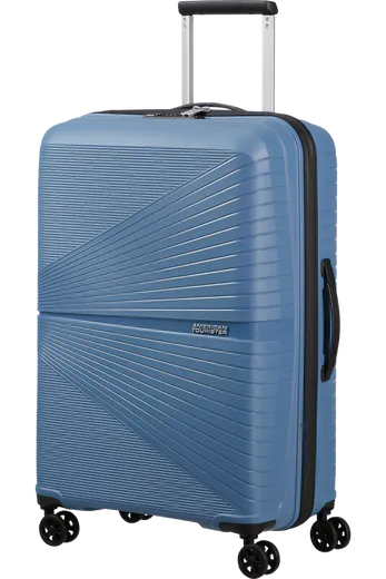 Mala de Viagem Superleve Média 67cm 4 Rodas Azul-Coroa