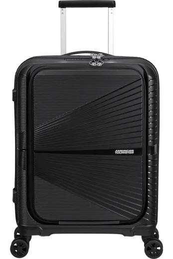 Mala de Cabine Superleve 55cm c/ 4 Rodas c/ Bolso p/ Portátil 15.6 Preto Ónix