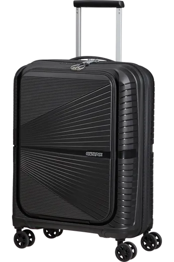 Mala de Cabine Superleve 55cm c/ 4 Rodas c/ Bolso p/ Portátil 15.6 Preto Ónix