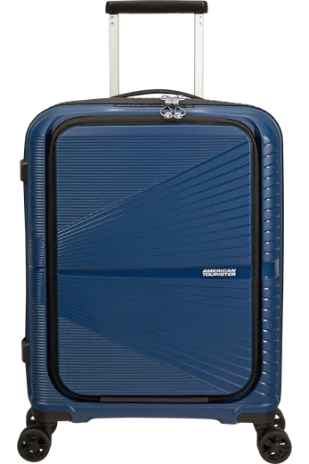 Mala de Cabine Superleve 55cm c/ 4 Rodas c/ Bolso p/ Portátil 15.6 Azul Meia-Noite