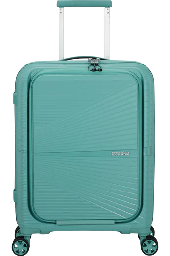 Mala de Cabine Superleve 55cm 4 Rodas com Bolso para Portátil 15.6 Turquesa