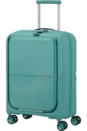 Mala de Cabine Superleve 55cm 4 Rodas com Bolso para Portátil 15.6 Turquesa