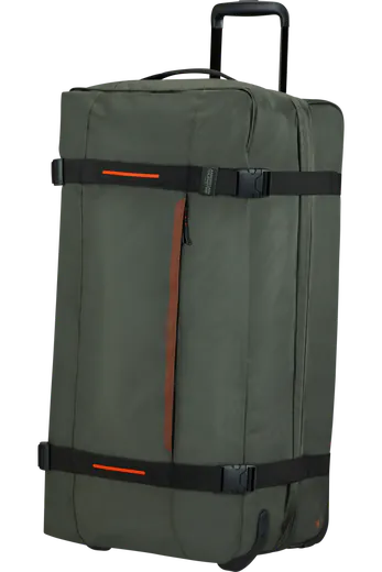Saco de Viagem Grande 79cm 2 Rodas Caqui Escuro