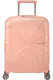 Mala de Cabine 55cm Expansível 4 Rodas Metalizada Pêssego