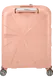 Mala de Cabine 55cm Expansível 4 Rodas Metalizada Pêssego - Mala de Cabine 55cm Expansível 4 Rodas Metalizada Pêssego - StarVibe | American Tourister®