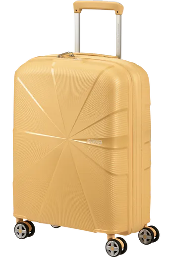 Mala de Cabine 55cm Expansível 4 Rodas Metalizada Banana