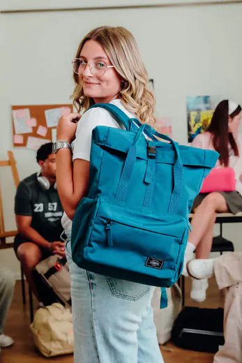 Mochila Tote 15.6 Azul Oceano