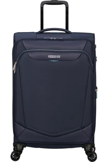 Mala de Viagem Média 69cm Expansível 4 Rodas Azul-Marinho