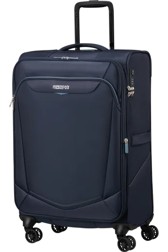 Mala de Viagem Média 69cm Expansível 4 Rodas Azul-Marinho