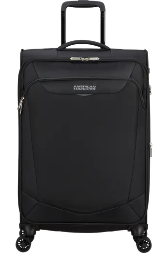 Mala de Viagem Média 69cm Expansível 4 Rodas Preto