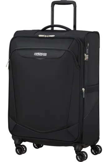 Mala de Viagem Média 69cm Expansível 4 Rodas Preto