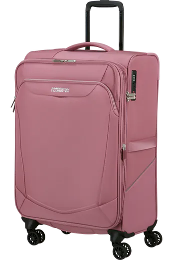 Mala de Viagem Média 69cm Expansível 4 Rodas Lilás Cor-de-Rosa