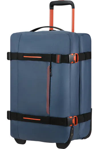 Saco de Viagem 55cm 2 Rodas Azul/Laranja