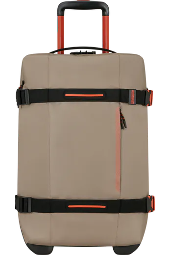 Saco de Viagem 55cm 2 Rodas Bege/Laranja