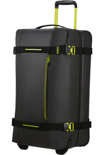 Saco de Viagem Médio 68cm 2 Rodas Preto/Lima