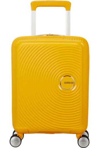 Mala de Viagem Pequena 47cm 4 Rodas Amarela
