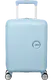 Mala de Viagem Pequena 47cm 4 Rodas Azul Pastel - Mala de Viagem Pequena 47cm 4 Rodas Azul Pastel - Soundbox Mini | MISSCATH
