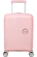 Mala de Viagem Pequena 47cm 4 Rodas Cor de Rosa Pastel