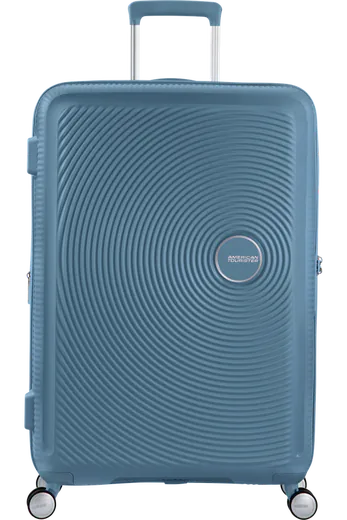 Mala de Viagem Grande 77cm Expansível Azul Pedra