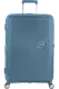 Mala de Viagem Grande 77cm Expansível Azul Pedra