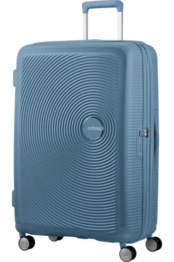 Mala de Viagem Grande 77cm Expansível Azul Pedra