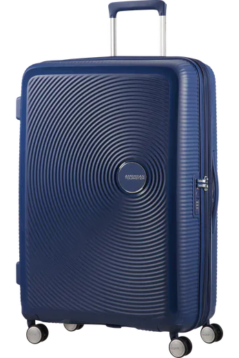 Mala de Viagem Grande 77cm Soundbox Expansível Azul Meia-Noite