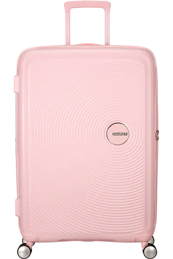Mala de Viagem Grande 77cm Soundbox Expansível Cor de Rosa Pastel