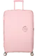 Mala de Viagem Grande 77cm Expansível Cor de Rosa Pastel