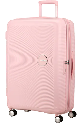 Mala de Viagem Grande 77cm Soundbox Expansível Cor de Rosa Pastel