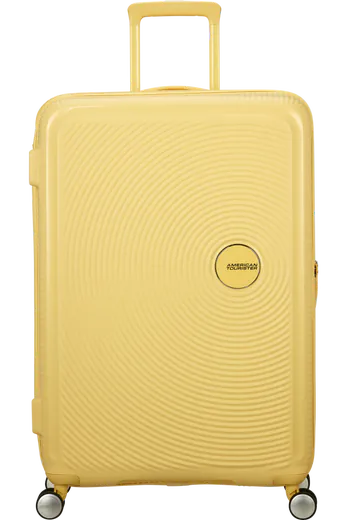 Mala de Viagem Grande 77cm Expansível Amarelo Pastel