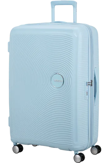 Mala de Viagem Grande 77cm Expansível Azul Pastel