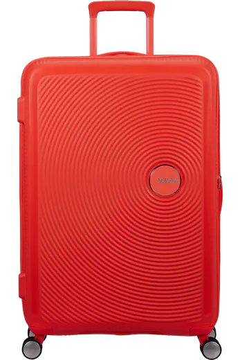 Mala de Viagem Grande 77cm Expansível 4 Rodas Laranja Néon