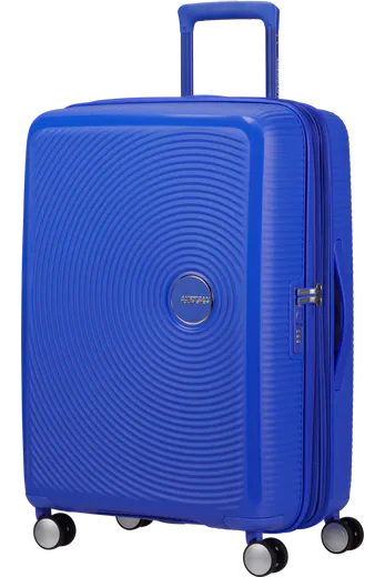 Mala de Viagem Média 67cm Soundbox Expansível Azul-Cobalto