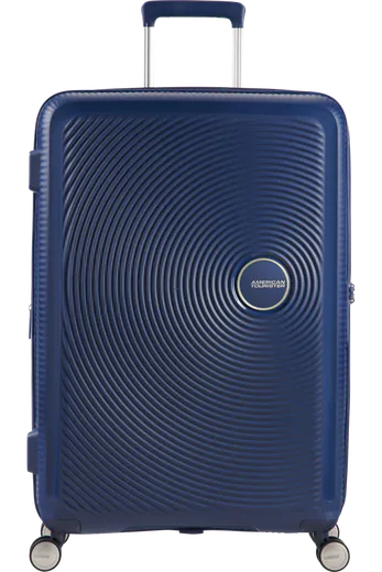 Mala de Viagem Média 67cm Soundbox Expansível Azul Meia-Noite