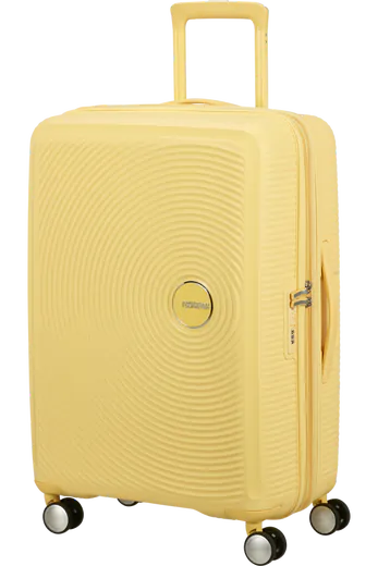 Mala de Viagem Média 67cm Expansível Amarelo Pastel