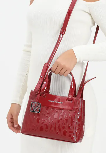 Mala de Mão Liz Patent S Vermelha