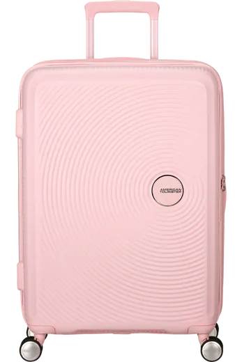 Mala de Viagem Média 67cm Expansível Cor de Rosa Pastel